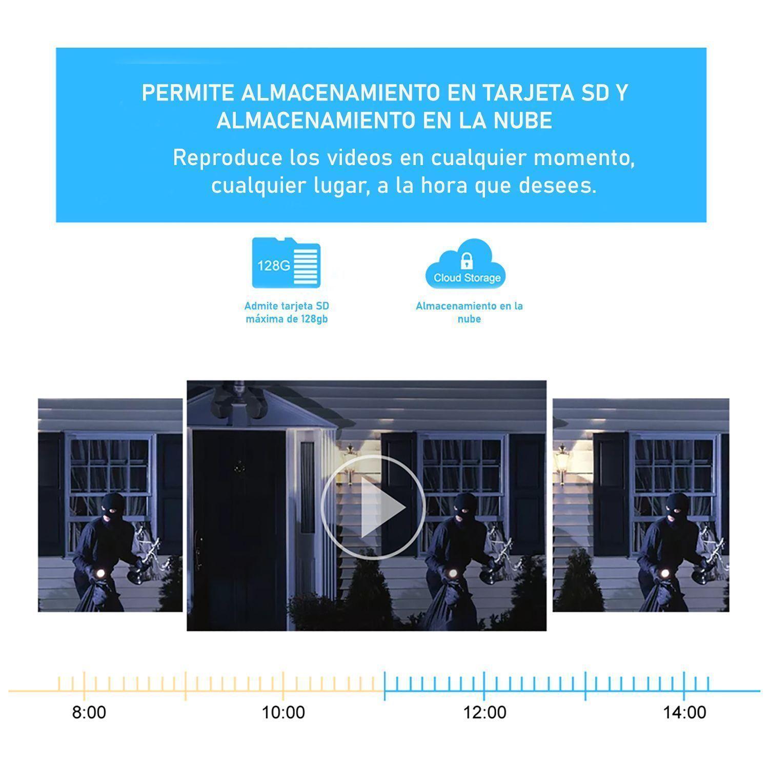 Cámara Seguridad Exterior IP WIFI Full HD Robótica Domo IP1100-4