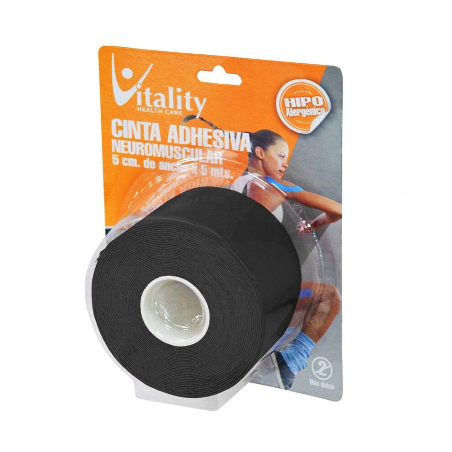 Cinta Adhesiva Neuromuscular 5cm x 5m Negro-0