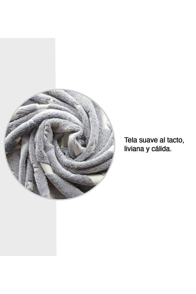 Manta Brilla en la Oscuridad 140x220 cm Gris-3