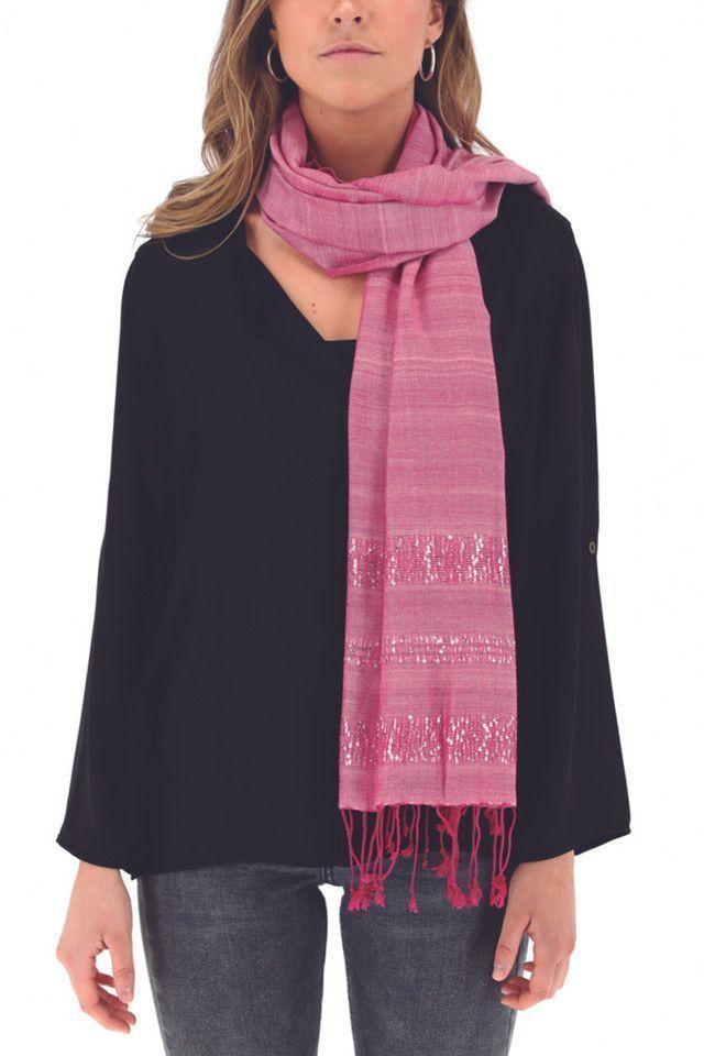 Pañuelo Sequins Fucsia Humana-0