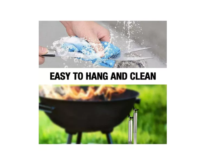 Set Parrillero Asado Barbacoa 26 Pcs En Maleta Kit-3