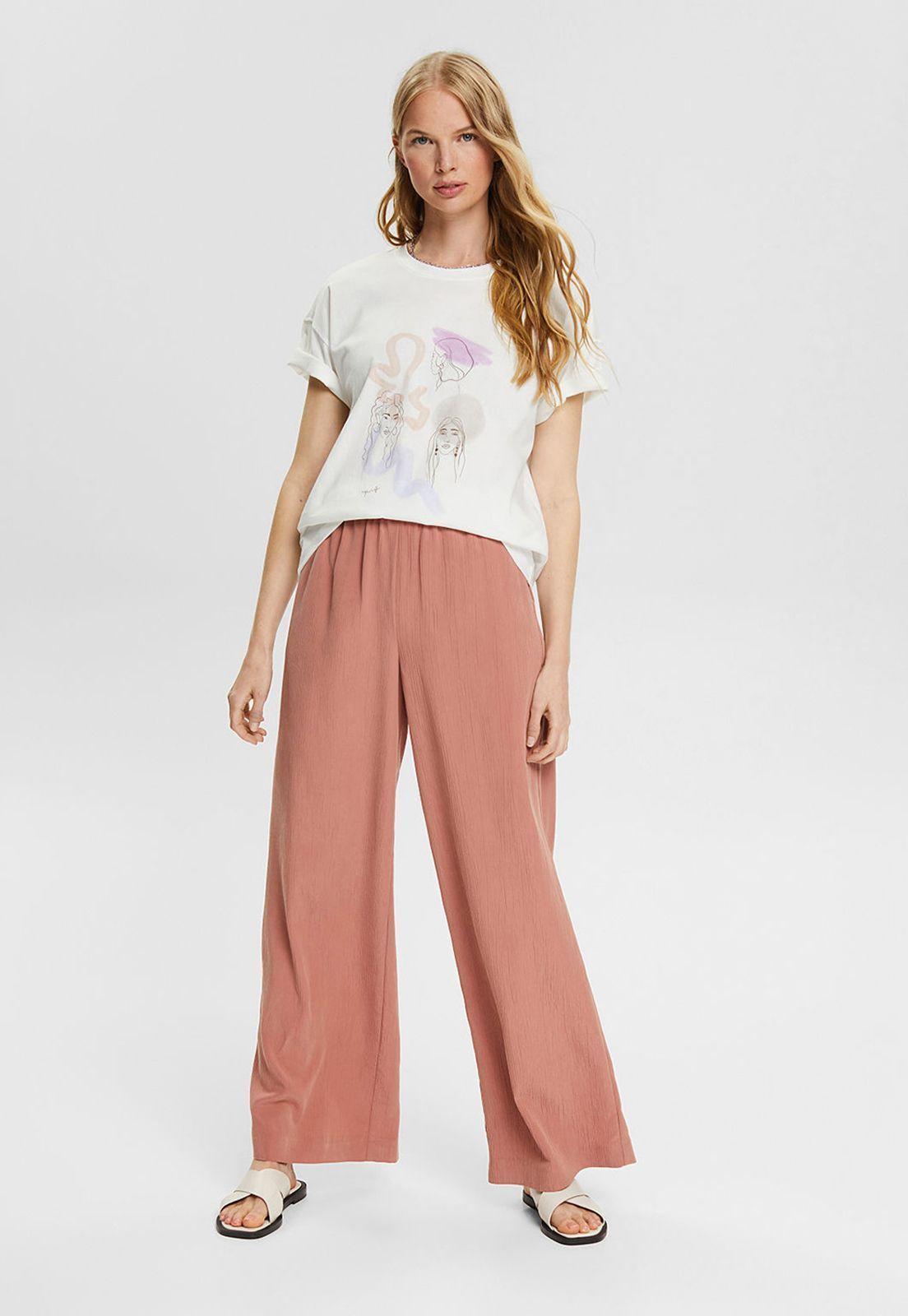 Polera Estampada Esprit Blanco-2