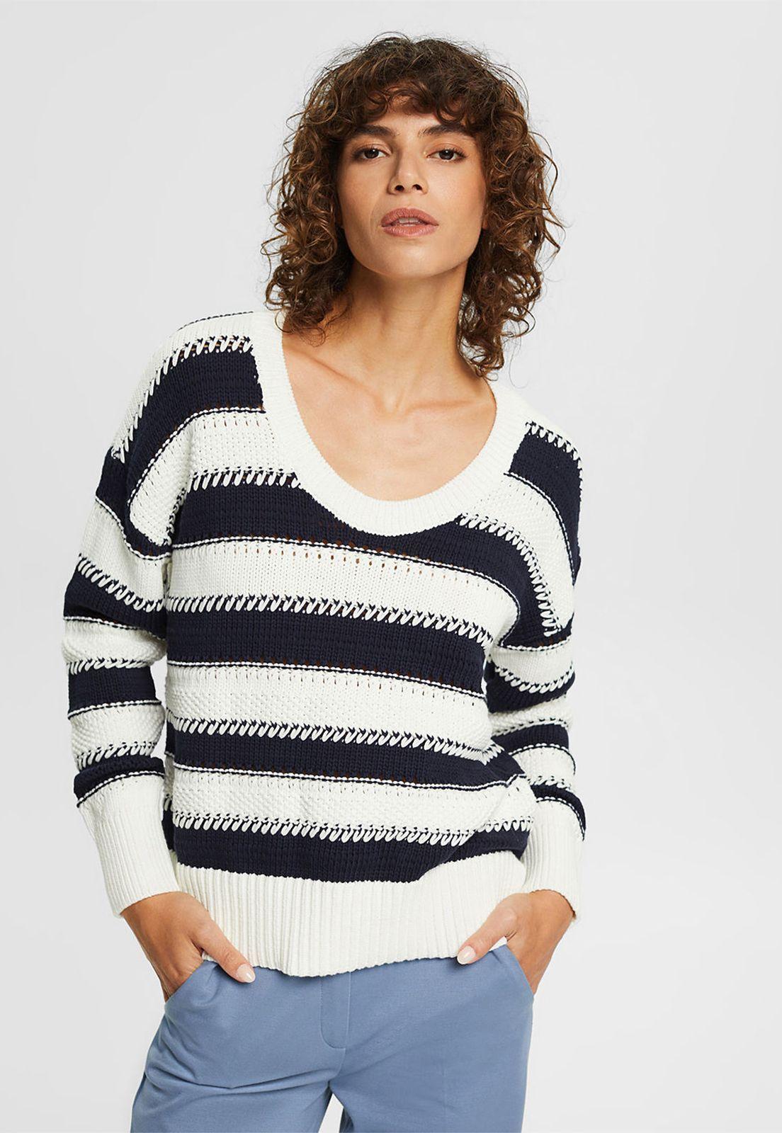 Sweater A Rayas Esprit-0