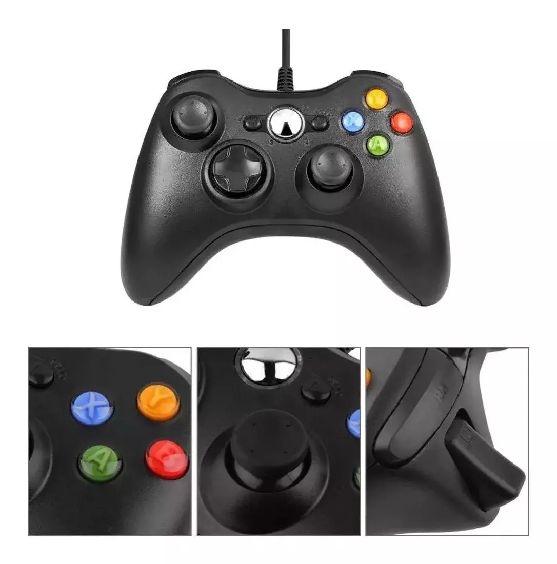 Control Para Consola De Juego Joystick Compatible Xbox360 Pc-4
