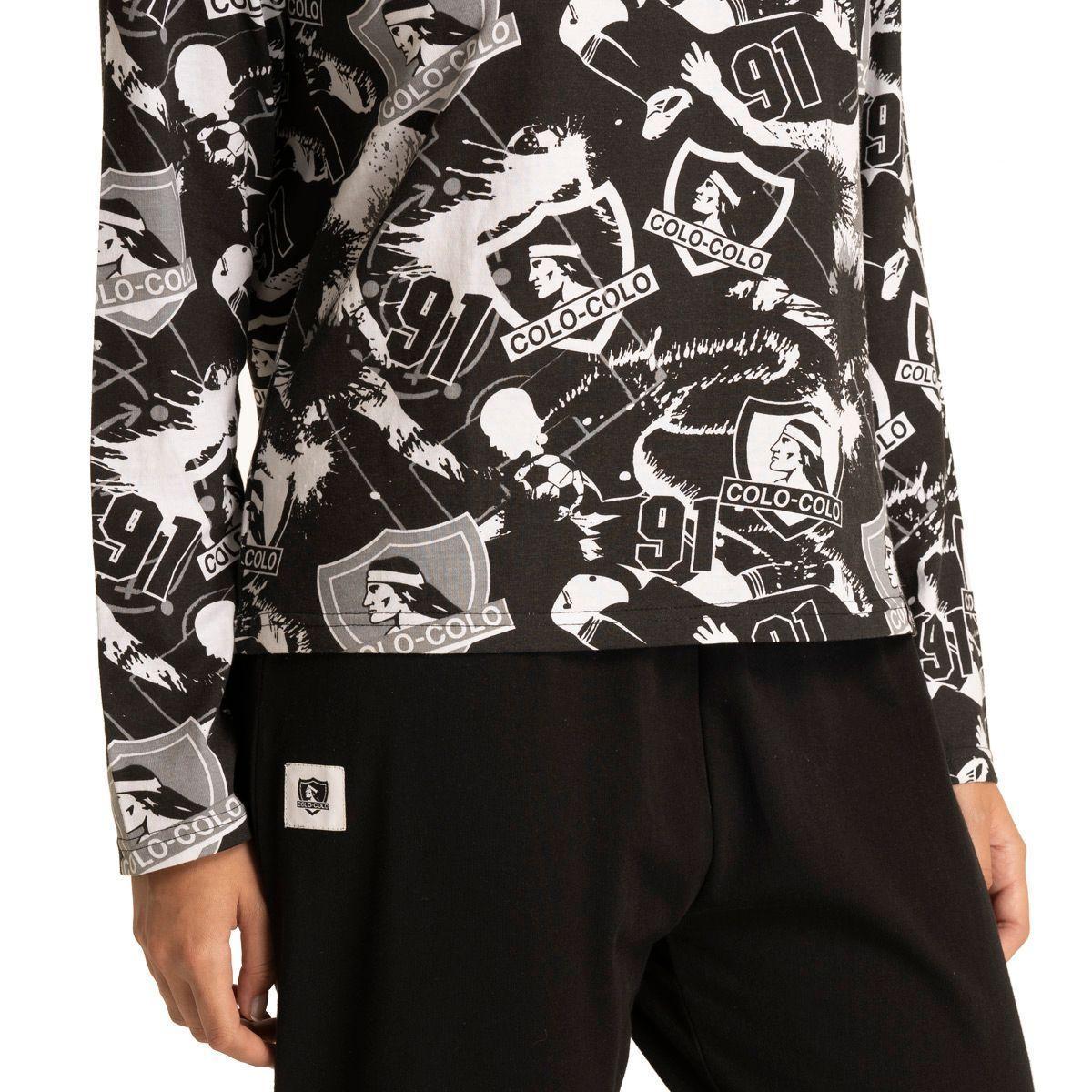 Pijama Top Algodón Invierno Mujer Colo Colo C1 Top-2
