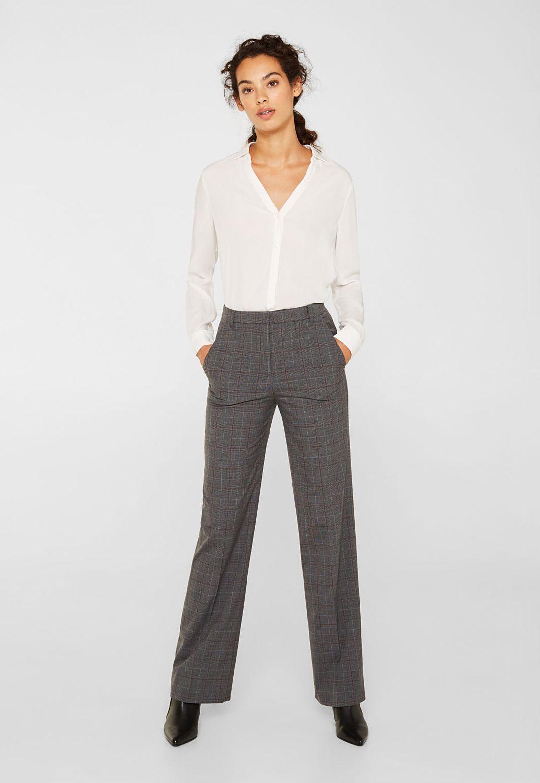 Pantalón a cuadros Esprit-0