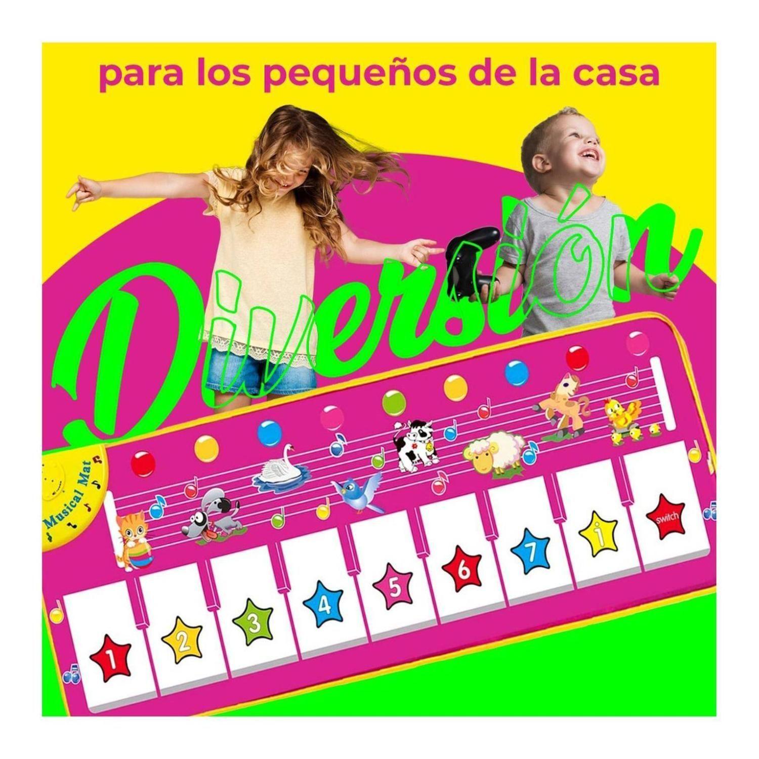 juguete Alfombra Musical 10 Teclas 7 Sonidos Azul -3