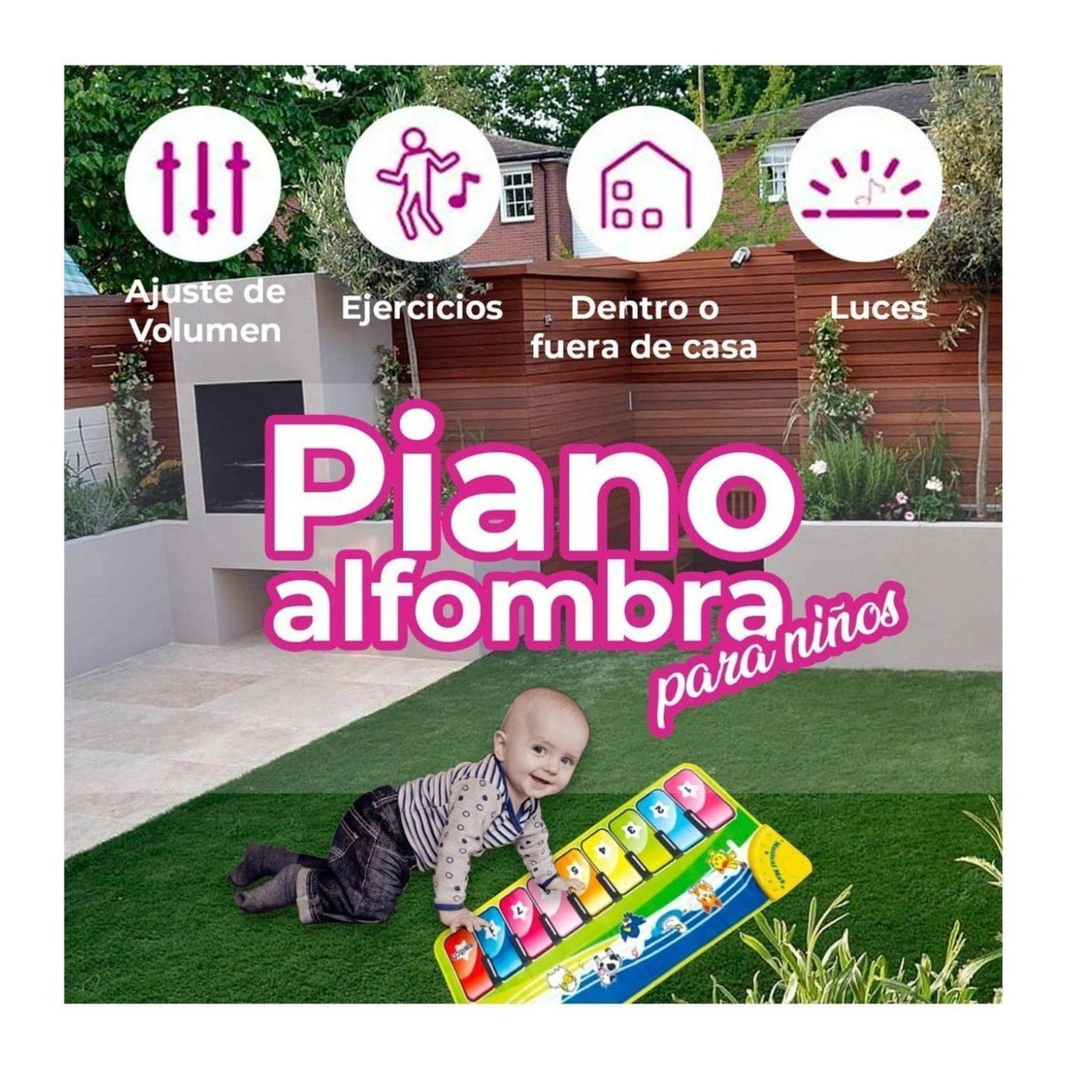 juguete Alfombra Musical 10 Teclas 7 Sonidos Azul -4