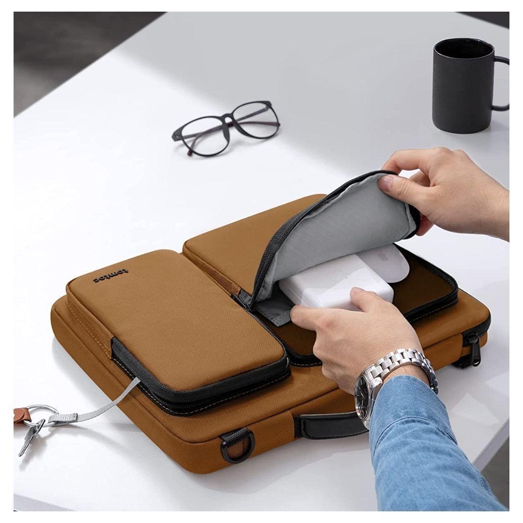 Tomtoc Bolso De Hombro A42 Para Notebook/macbook 16" - Marrón-6