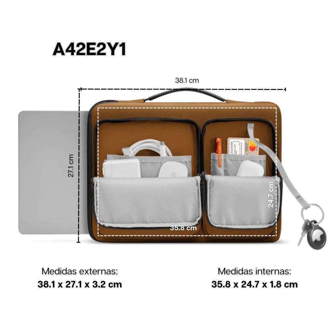 Tomtoc Bolso De Hombro A42 Para Notebook/macbook 16" - Marrón-1