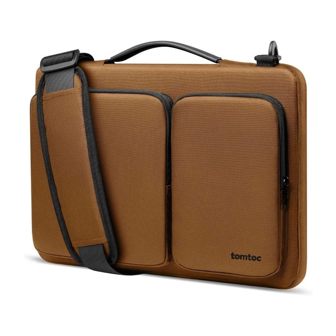 Tomtoc Bolso De Hombro A42 Para Notebook/macbook 16" - Marrón-0