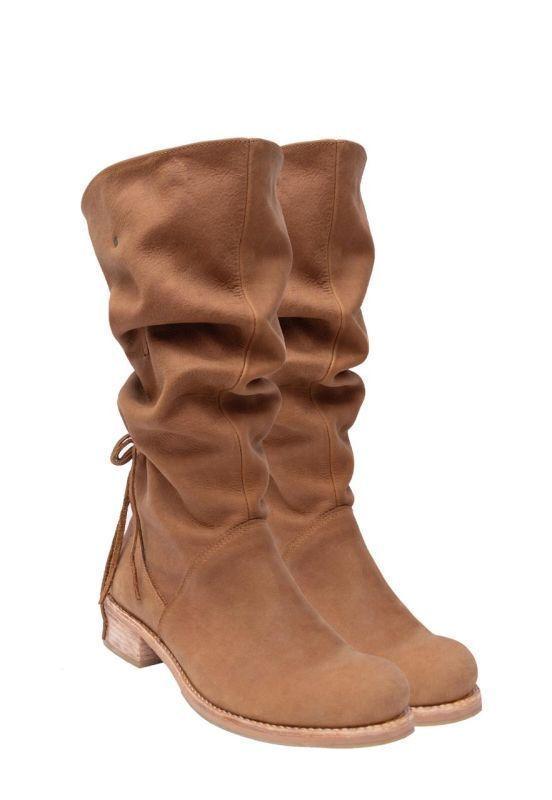 Bota Natalia Cuero Camel Milah-0