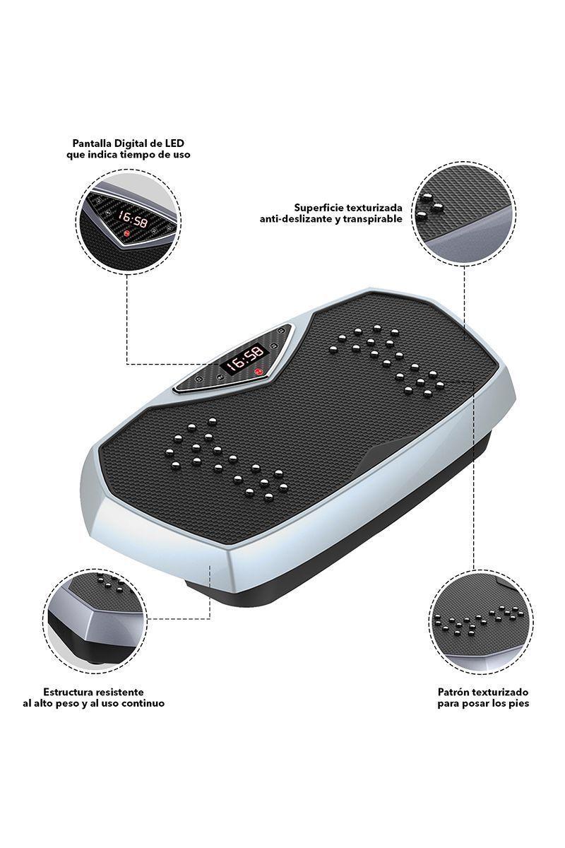 Pack Trotadora T700 + Plataforma Vibratoria Pro Pantalla Gris-4