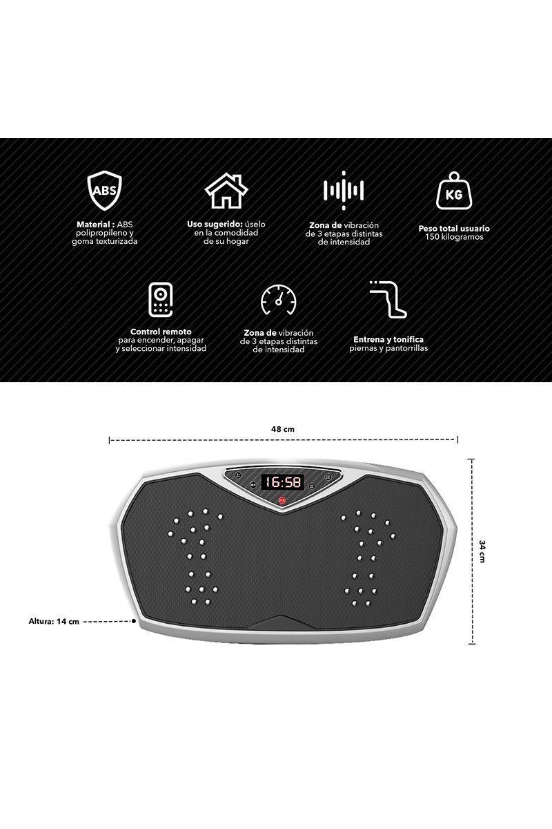 Pack Trotadora T700 + Plataforma Vibratoria Pro Pantalla Gris-2