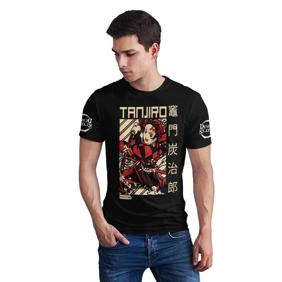 Polera Anime Tanjiro Demon Slayer / Kimetsu no Yaiba D10-0