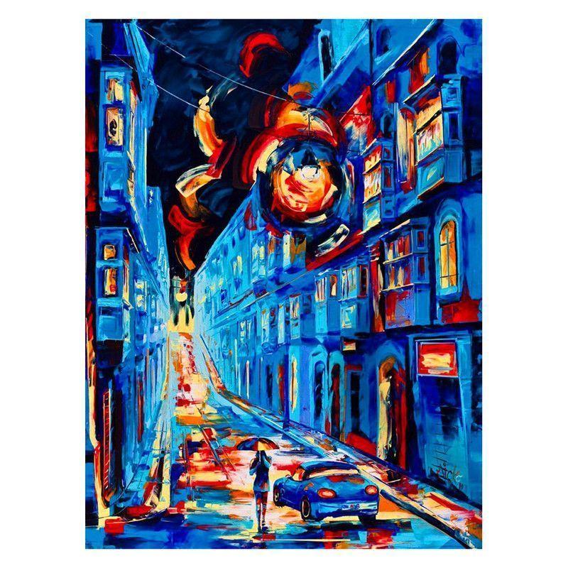 Pintar por número Ciudad Psicodélica-0