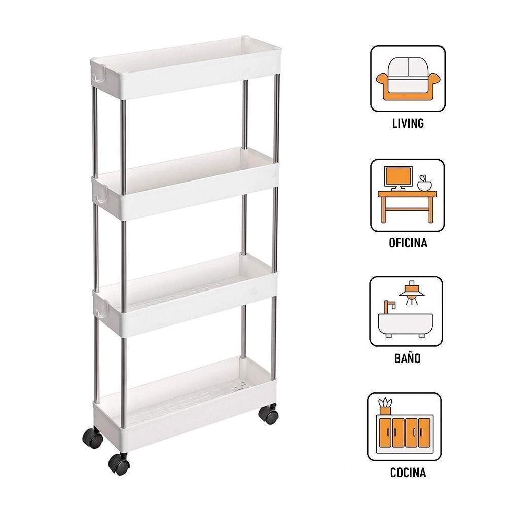 Carrito Organizador Multiuso Ruedas 4 Niveles-3