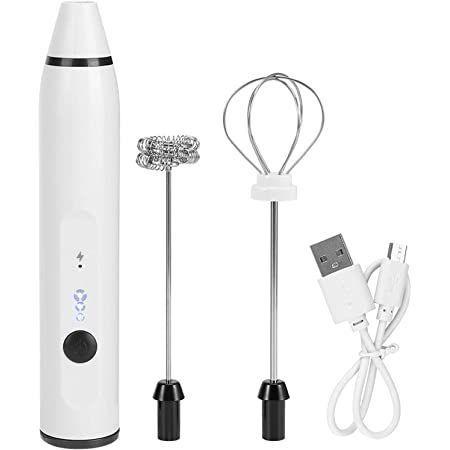 Batidor - Espumador De Leche Eléctrico Blanco-3