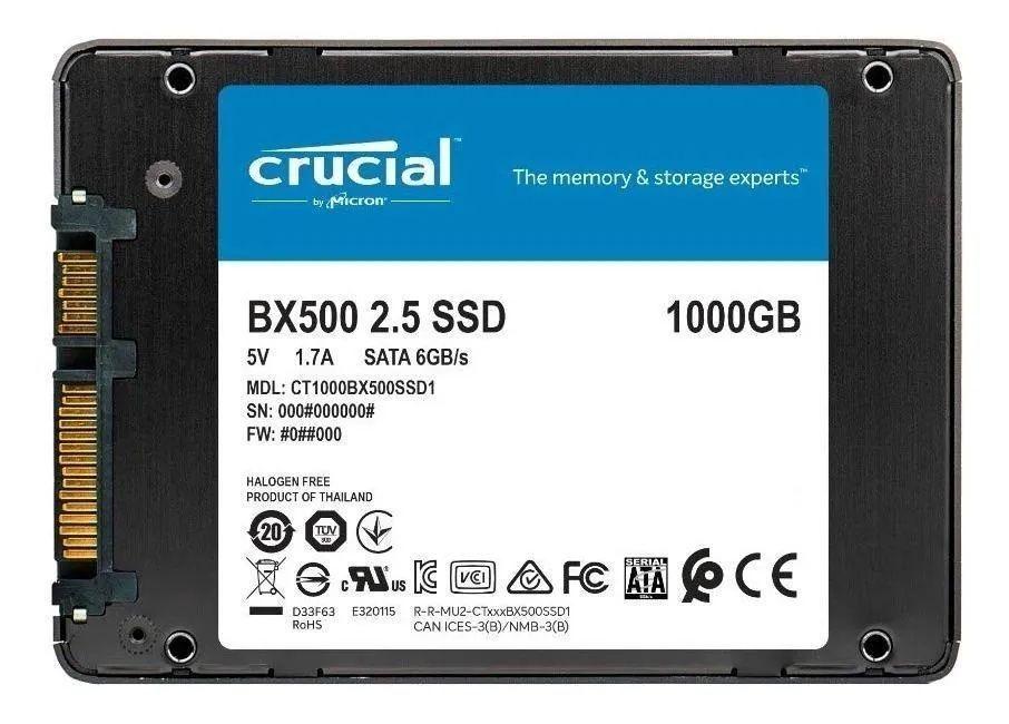 Disco sólido SSD interno Crucial CT1000BX500SSD1 1TB-3