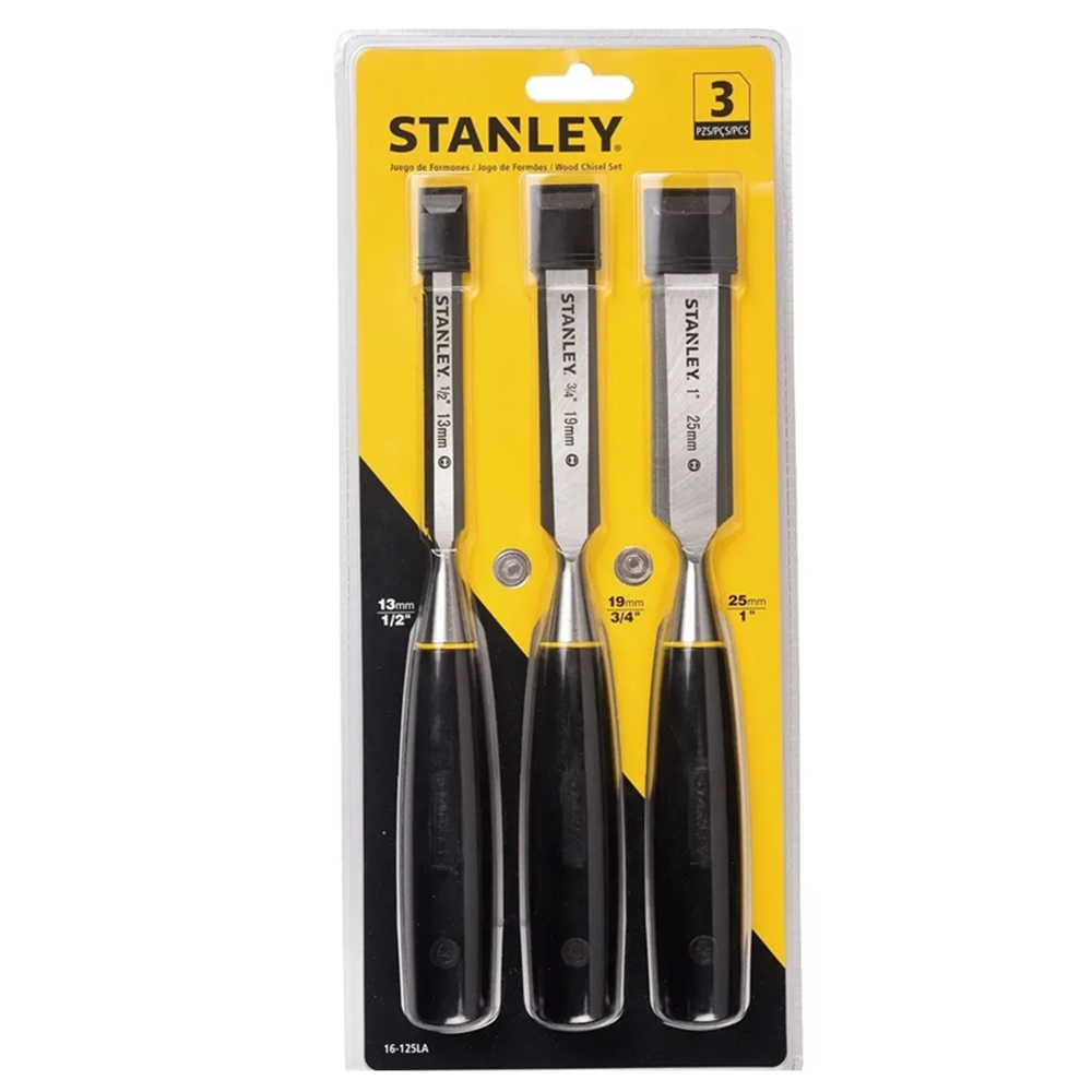 Set Cinceles Formones P/ Madera 3 Piezas Stanley-1