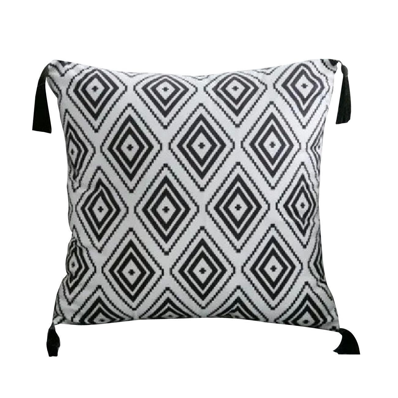 Funda Para Cojin Con Borla - Decorativa - Diseño 61-0