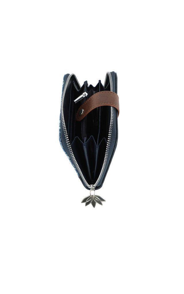 Billetera Mediana Mandala Azul i-D-1