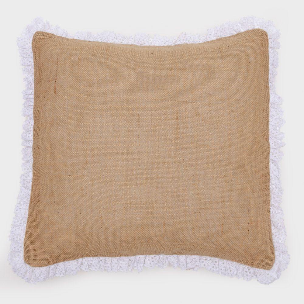 Set 2 fundas de cojín rustic reina café 50x50cm-0