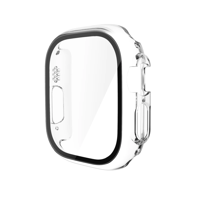 Protector Carcasa Con Vidrio Para Apple Watch Ultra 49mm  / Transparente-0