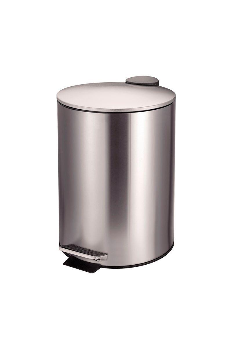 Basurero 5 L Acero Inoxidable Gris-0