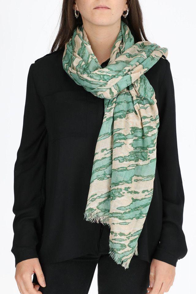 Pañuelo Estampado Forest Verde Humana-2