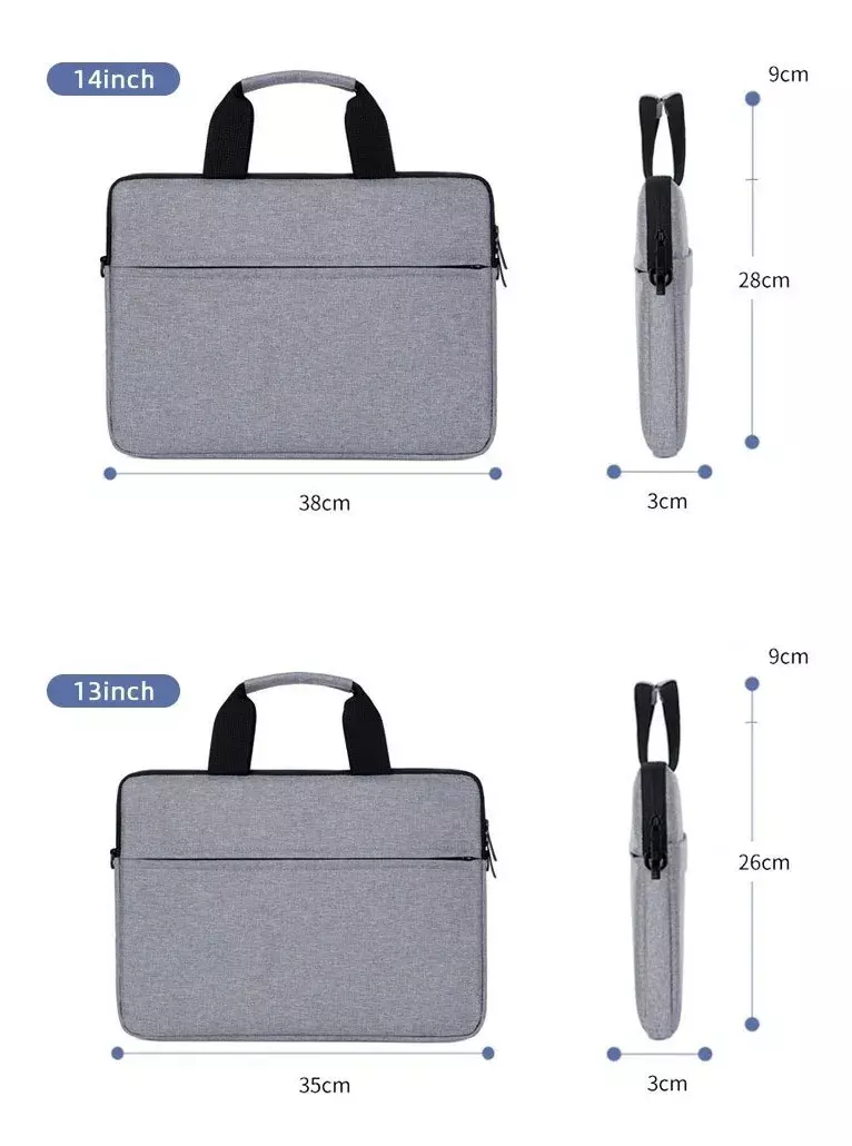  Bolso Funda Para Notebook 15.6 Pulgadas / Negro-2