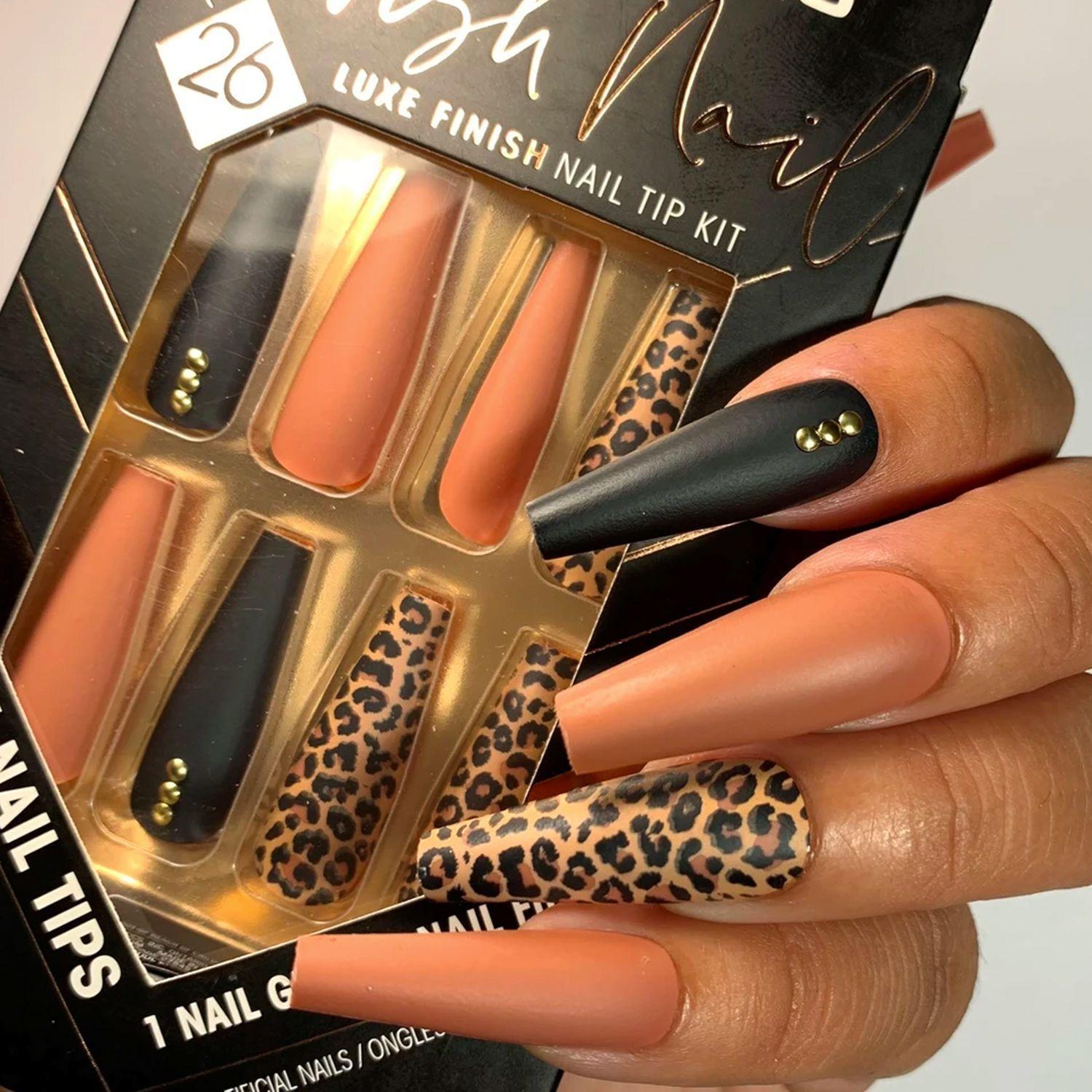 Kit De Uñas Press On Con Diseño "Lavish Nail Wild Rush" L.A Colors-2