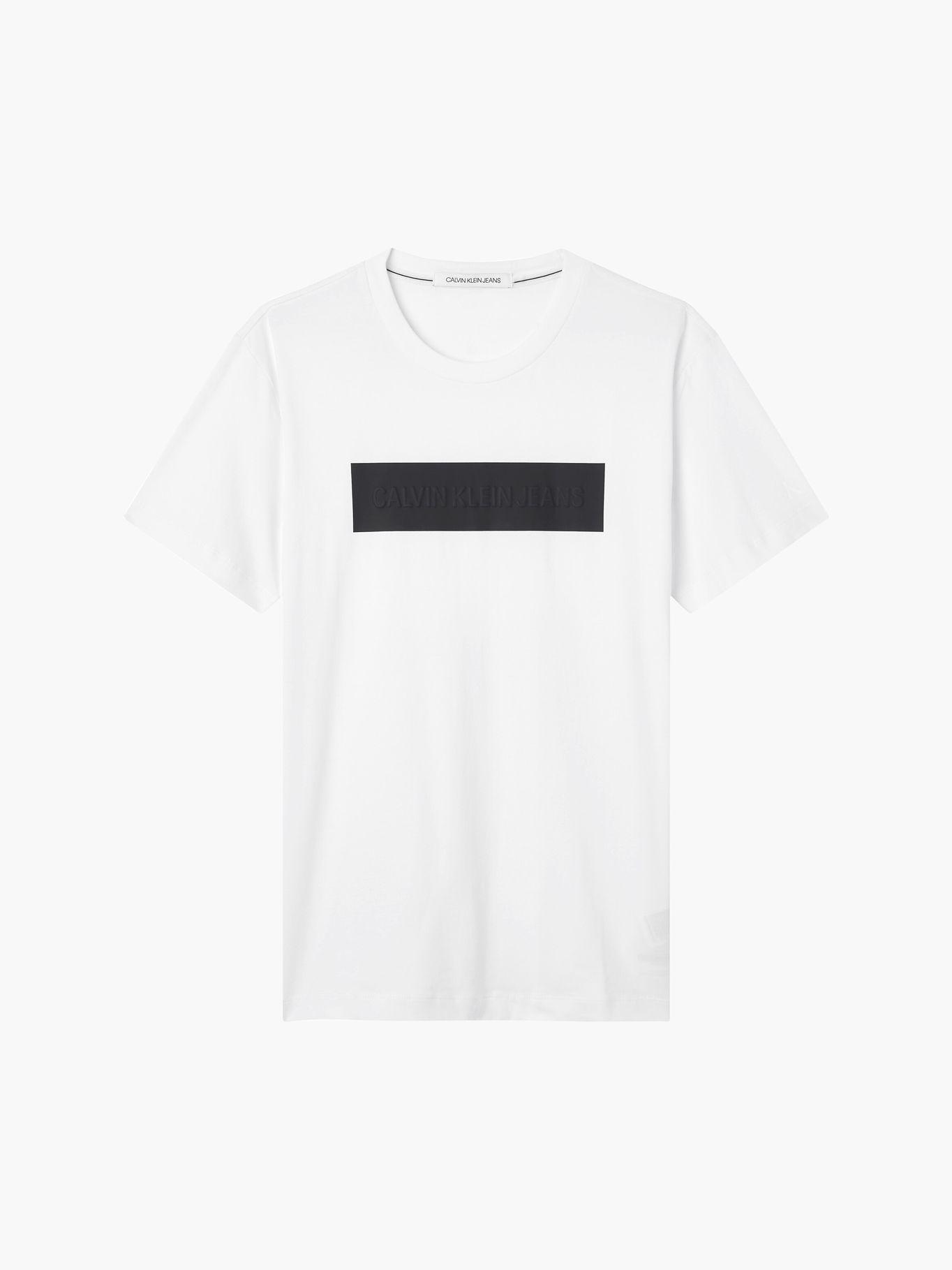 Polera Blocking Logo Blanco Calvin Klein Hombre-4