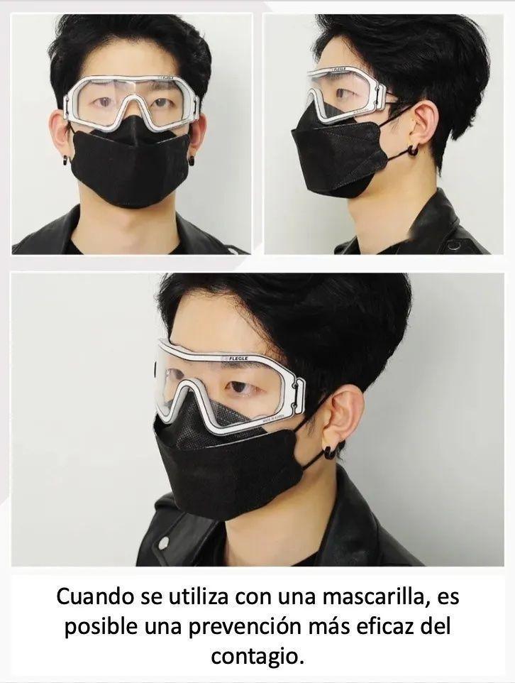 Antiparra Lente De Seguridad Escudo Facial Sellado Premium-1