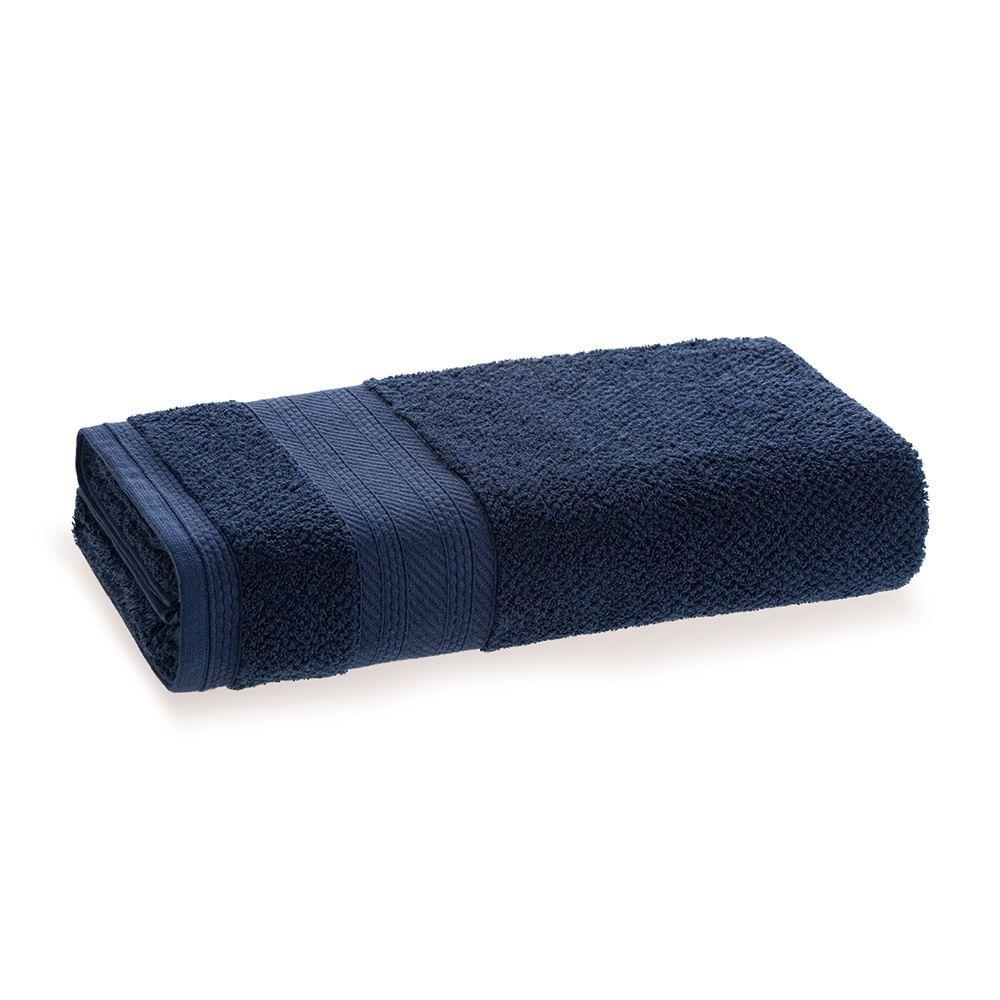 Toalla de baño Karsten Empire 380gr 70 x 135 cm Azul Marino-0