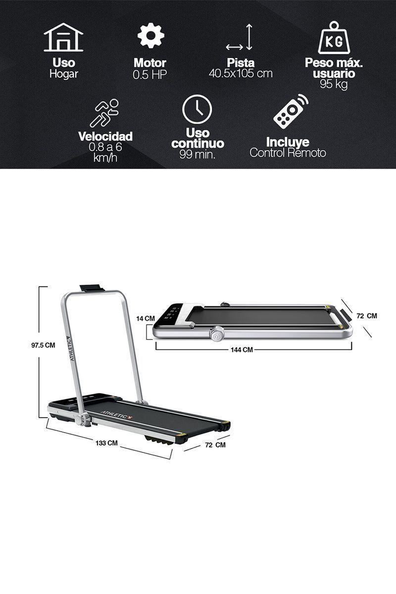 Trotadora Eléctrica Atletis Plegable S400-2
