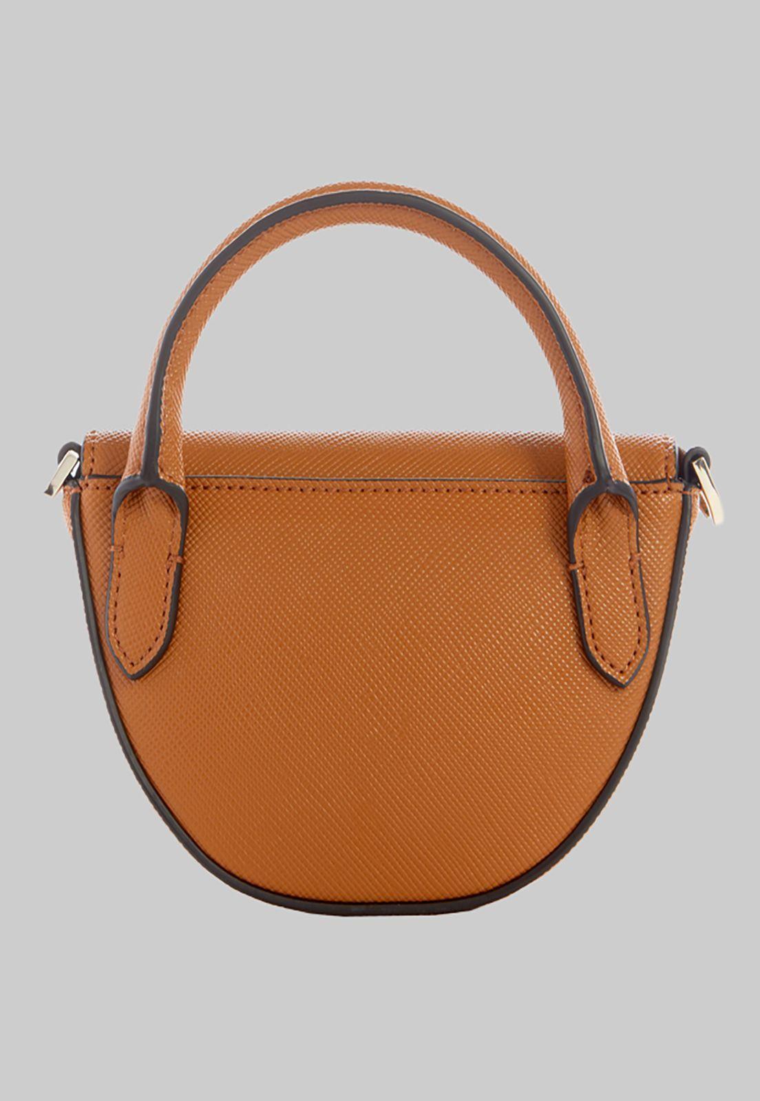 Mini Cartera Guess Eco Ivy Mini Top Handle Flap Cog Café-2