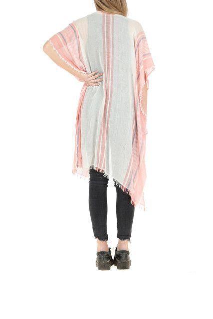 Kimono Rosado Líneas ID-1