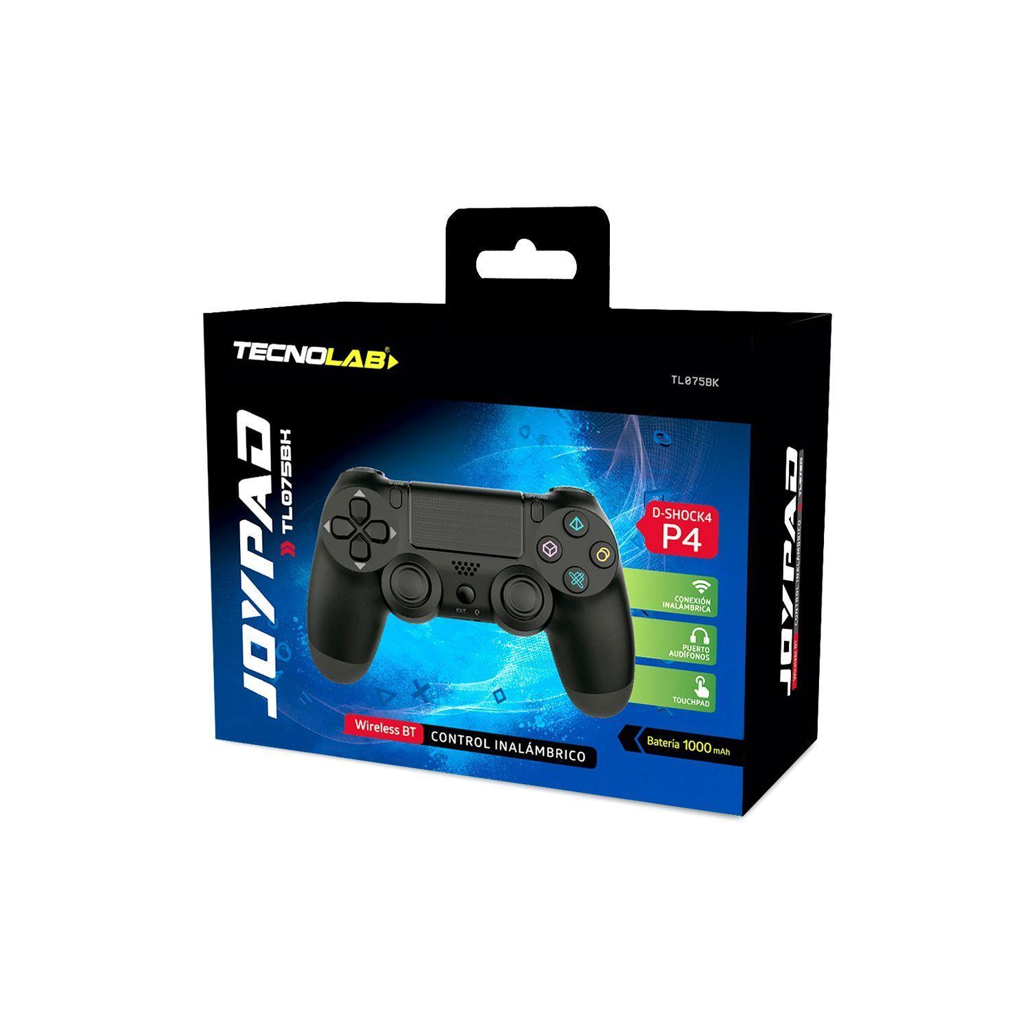 Joystick Inalambrico Bluetooth Para PS4 Doble Vibración Negro-2