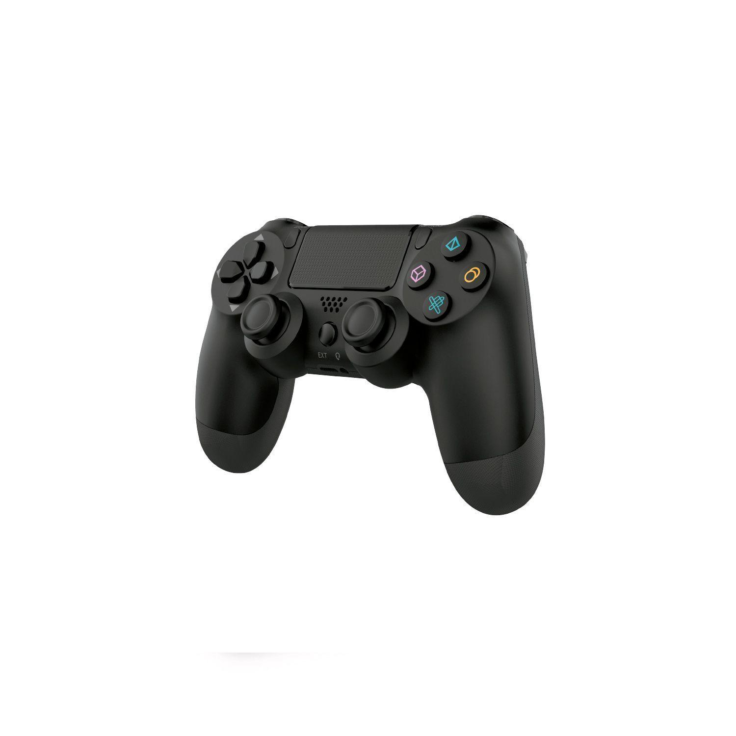 Joystick Inalambrico Bluetooth Para PS4 Doble Vibración Negro-1