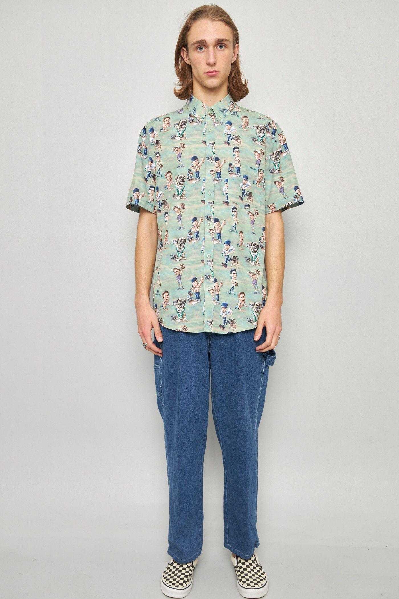 Camisa casual reciclado multicolor the sanblot talla L -3