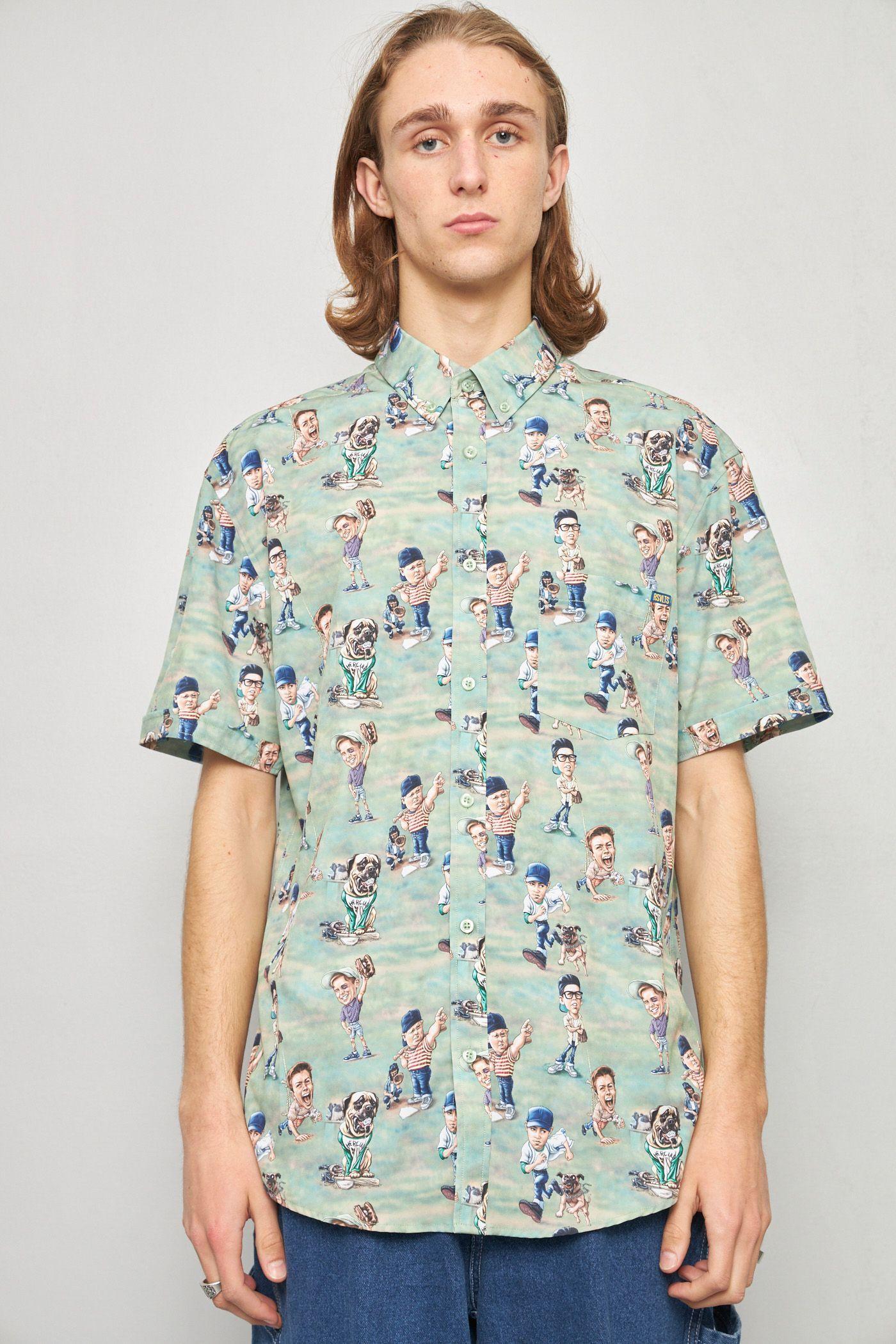 Camisa casual reciclado multicolor the sanblot talla L -0