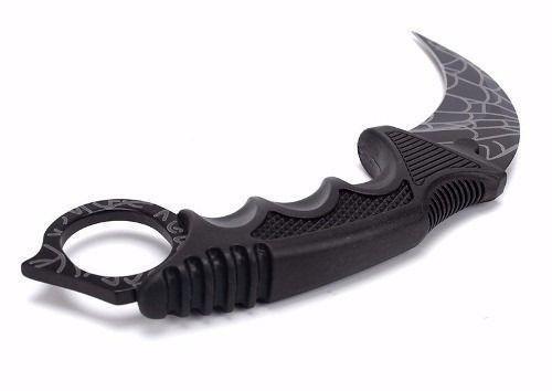 Karambit Black Spider Cuchillo De Caza De Acero AE85-3