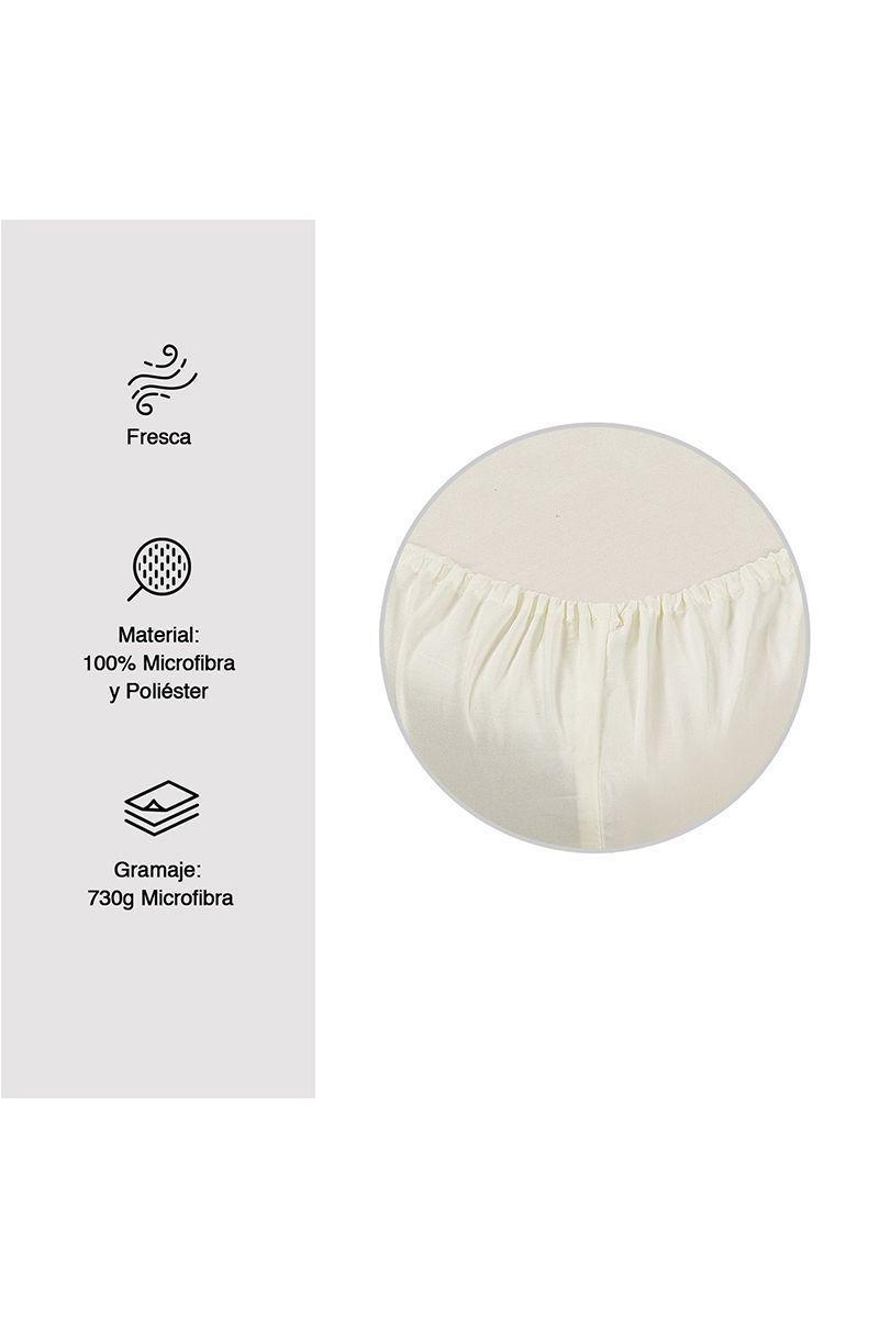 Sábanas de Microfibra Ellie 1.5 Pl Blanco-2