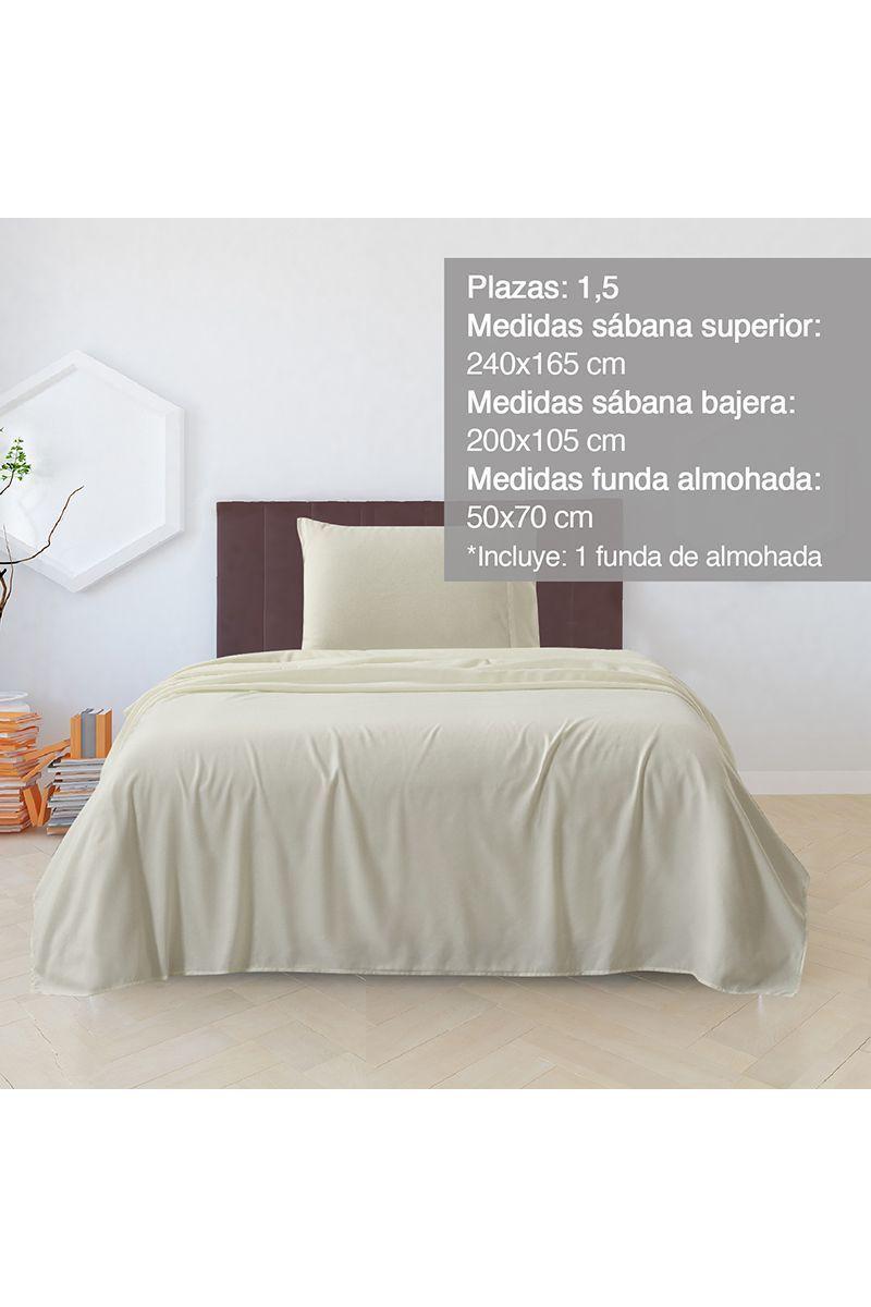 Sábanas de Microfibra Ellie 1.5 Pl Blanco-1