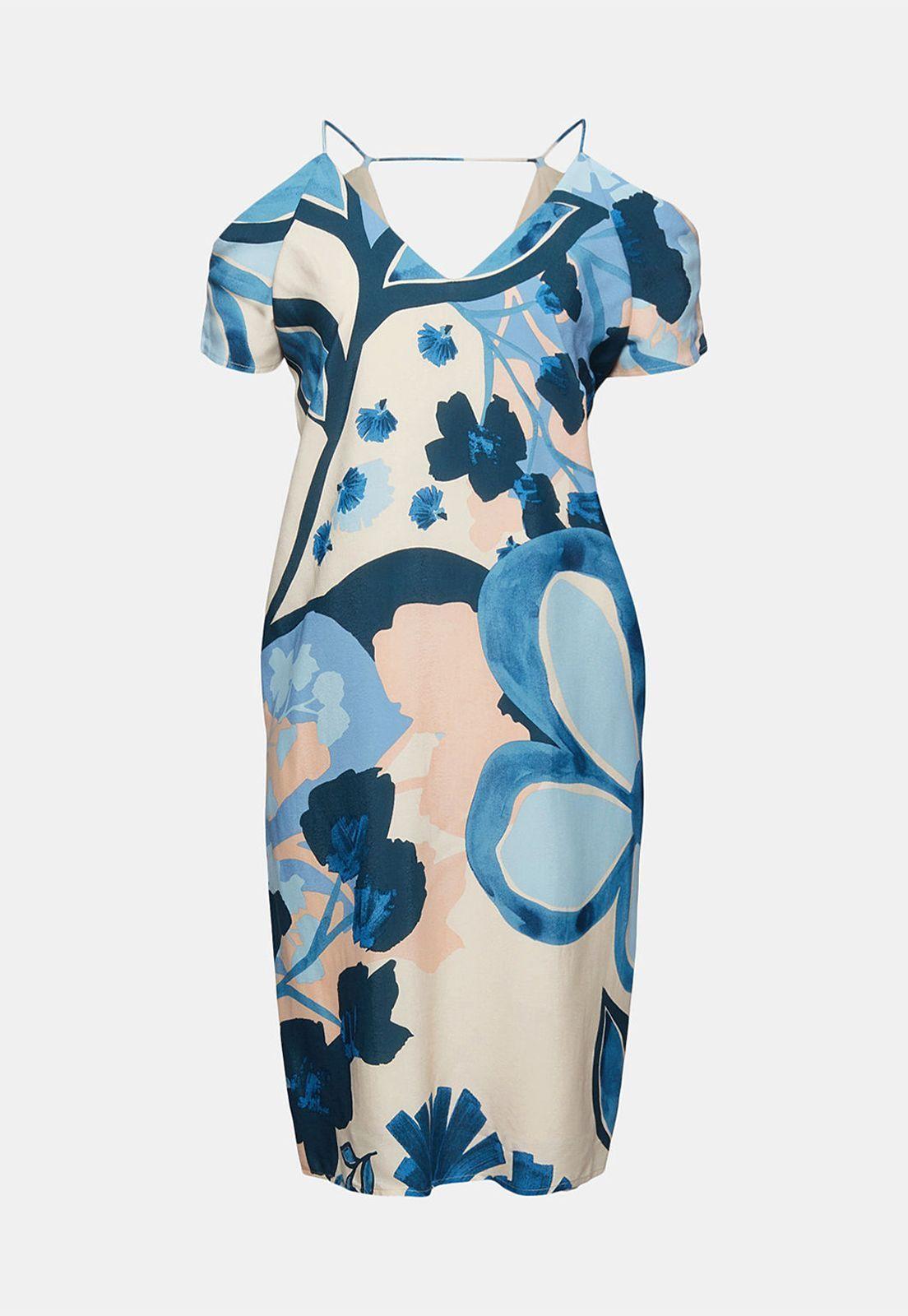 Vestido Midi De Hombros Descubiertos Esprit-3