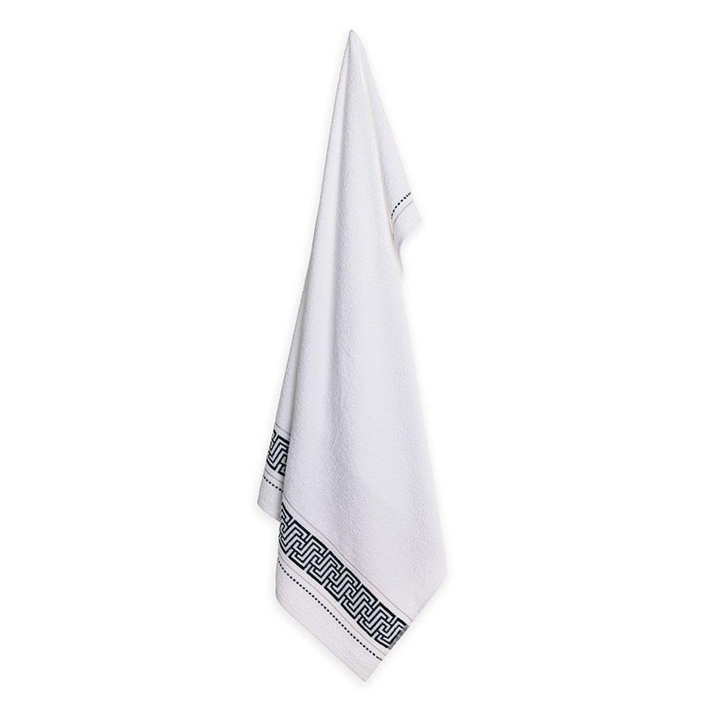 Toalla de baño Karsten Torin 350gr 70 x 140 cm Blanca/Grafito-1