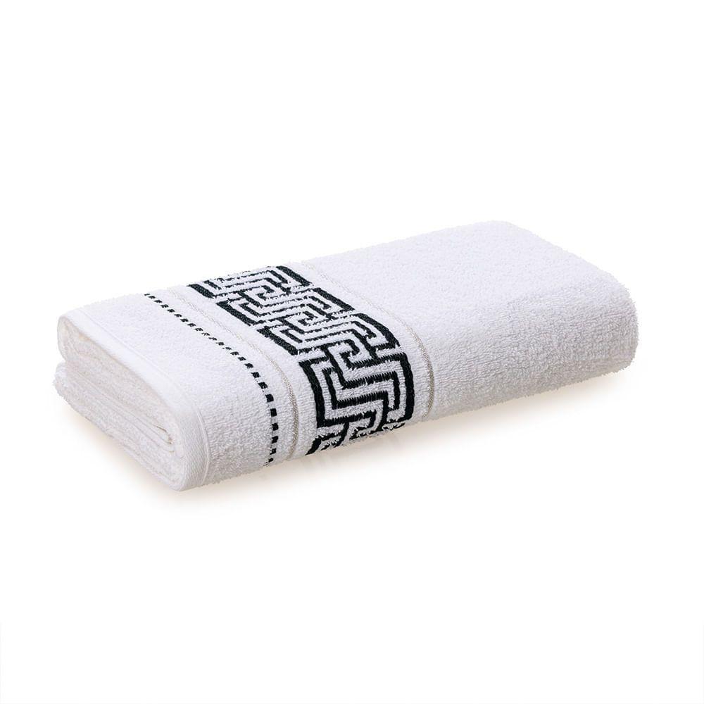 Toalla de baño Karsten Torin 350gr 70 x 140 cm Blanca/Grafito-0