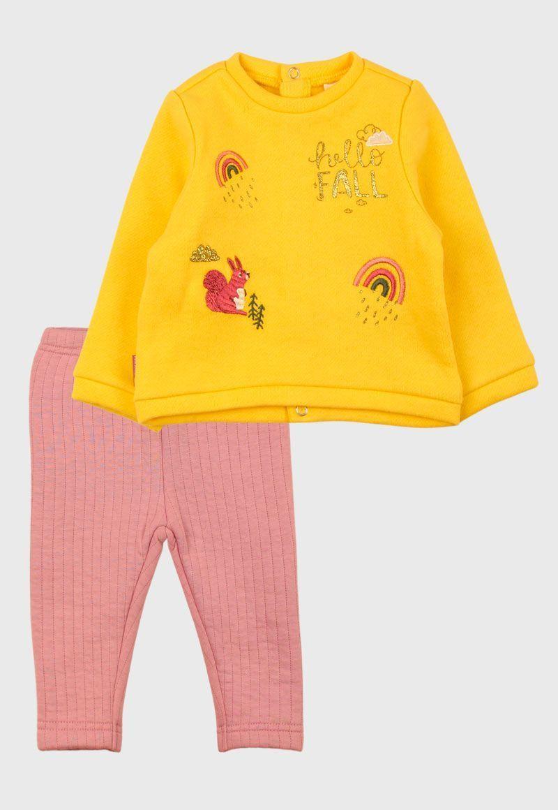 Buzo Newborn Bebé Niña Cotton Bordado Rainbow-0