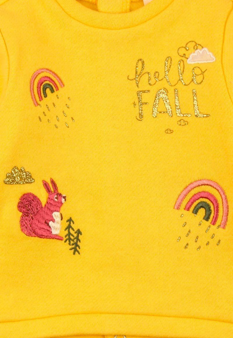 Buzo Newborn Bebé Niña Cotton Bordado Rainbow-2